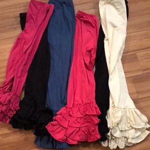 Ruffle pants.  A few have never been worn.